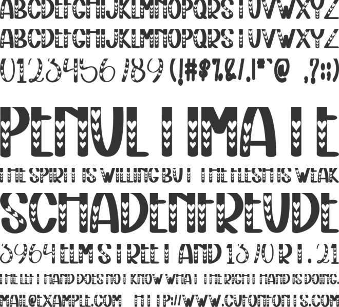 Beloved Teacher font preview