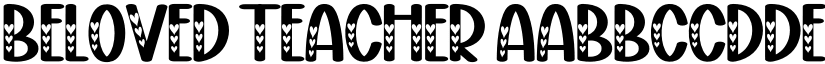 Beloved Teacher font