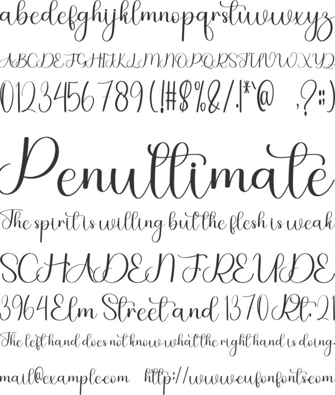 Simple Digital font preview