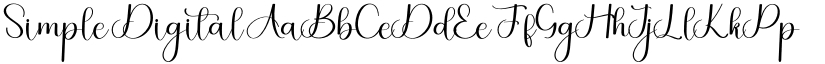 Simple Digital font