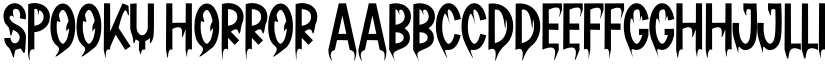Spooky Horror font