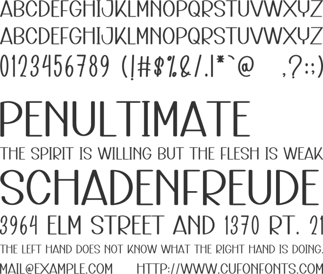 Cupcake Delicious font preview
