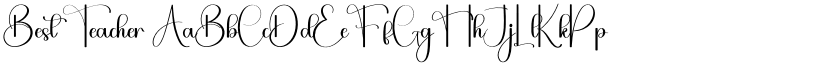 Best Teacher font
