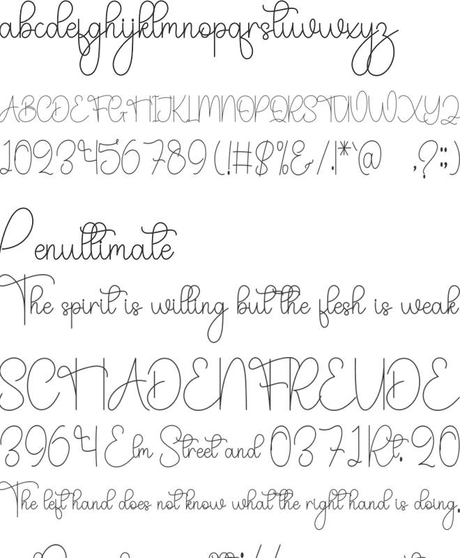 Black Sale font preview