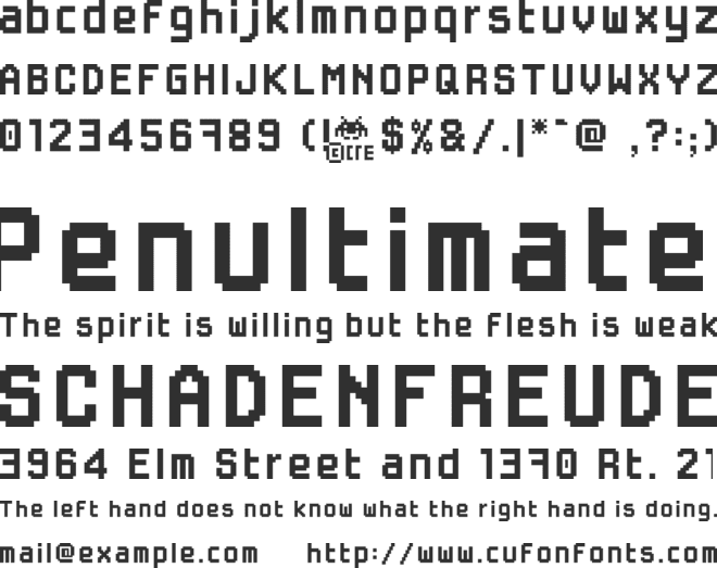 gameovercre font preview