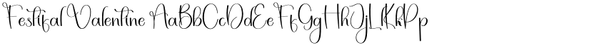 Festifal Valentine font