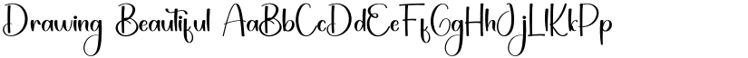 Drawing Beautiful font