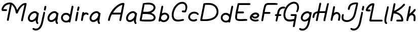 Majadira font