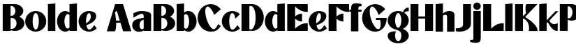 Bolde font