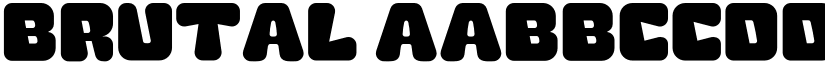 Brutal font