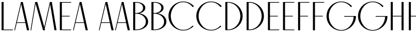Lamea font