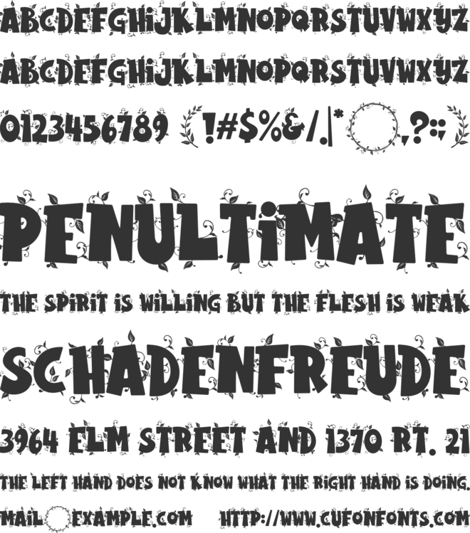 Hello Spring font preview