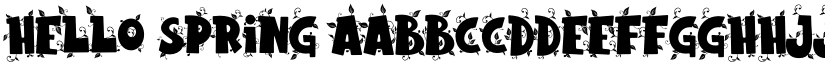 Hello Spring font