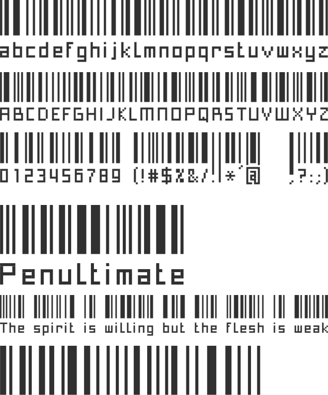 Paskowy font preview