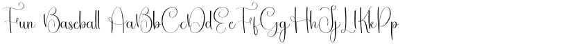 Fun Baseball font