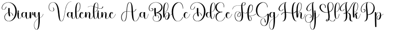 Diary Valentine font