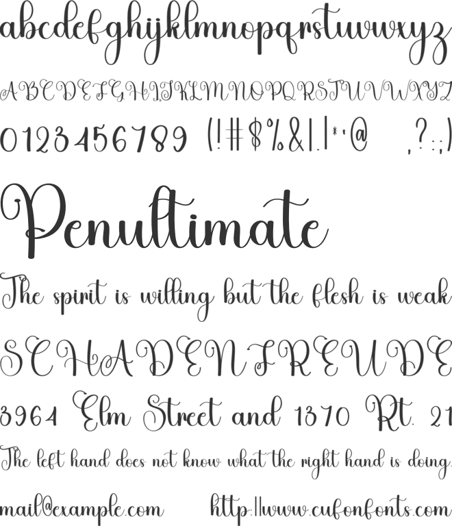 Baby Easter font preview