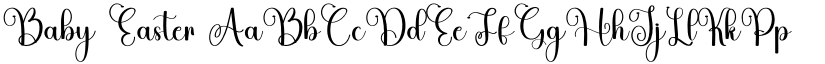 Baby Easter font