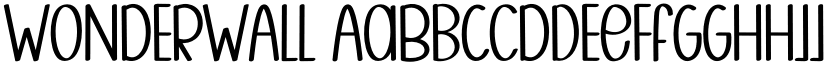 WONDERWALL font