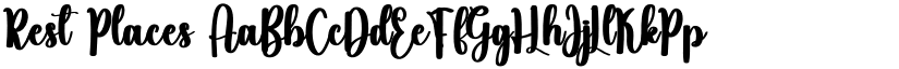 Rest Places font