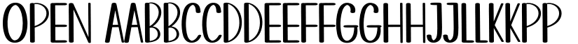 OPEN font
