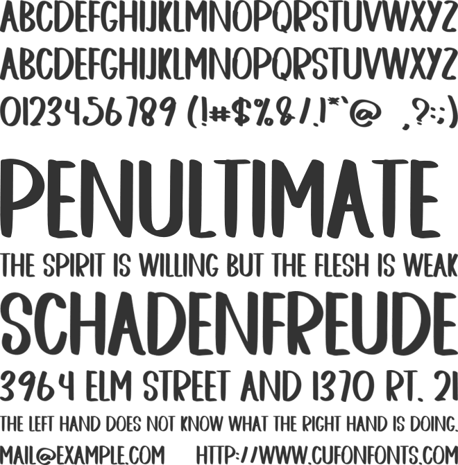 KINDER CHRISTMAS font preview
