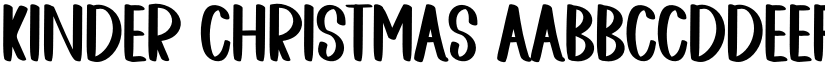 KINDER CHRISTMAS font