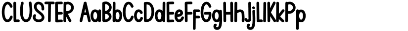 CLUSTER font