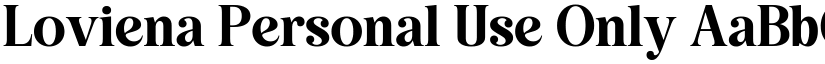 Loviena Personal Use Only font