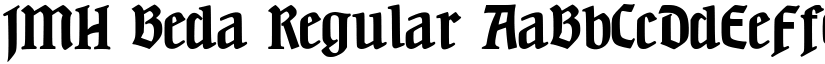 JMH Beda Regular font