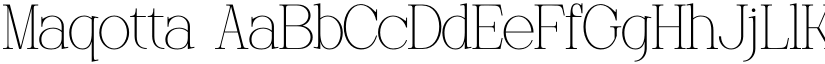 Maqotta font