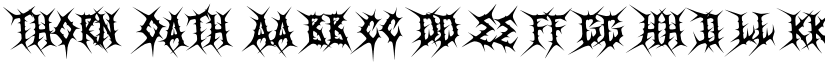 Thorn Oath font