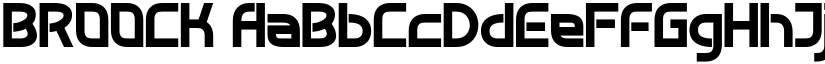 BROOCK font