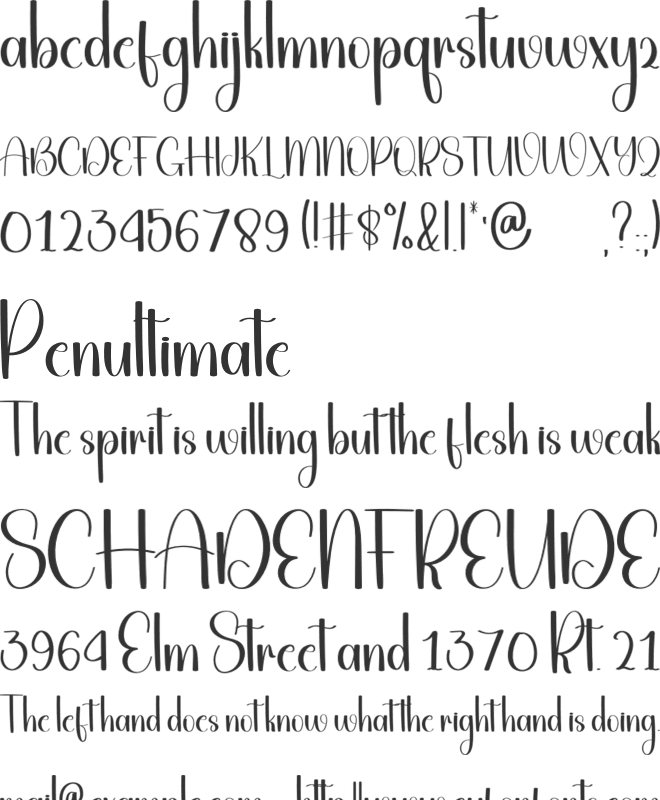 Sweet Valentine Day font preview