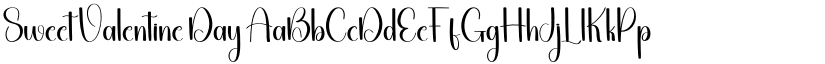 Sweet Valentine Day font