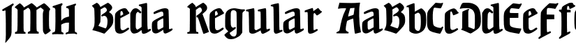 JMH Beda Regular font