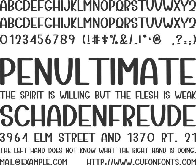 Hallo Stickers font preview