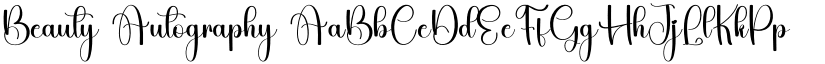 Beauty Autography font