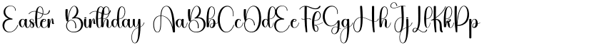 Easter Birthday font