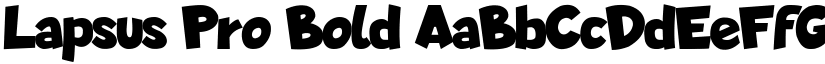 Lapsus Pro Bold font