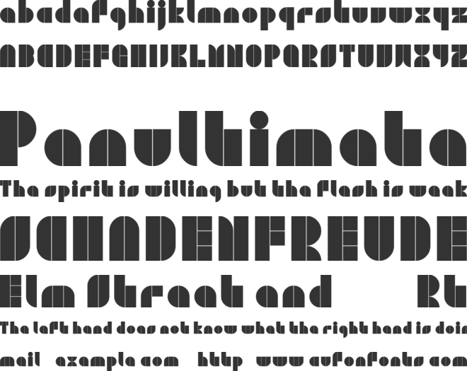 Plaster Caster font preview