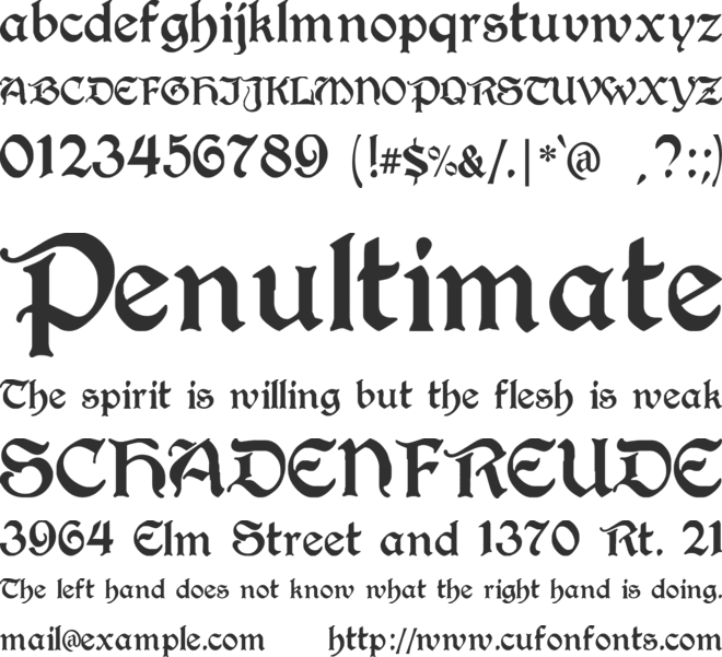 Berry Rotunda font preview