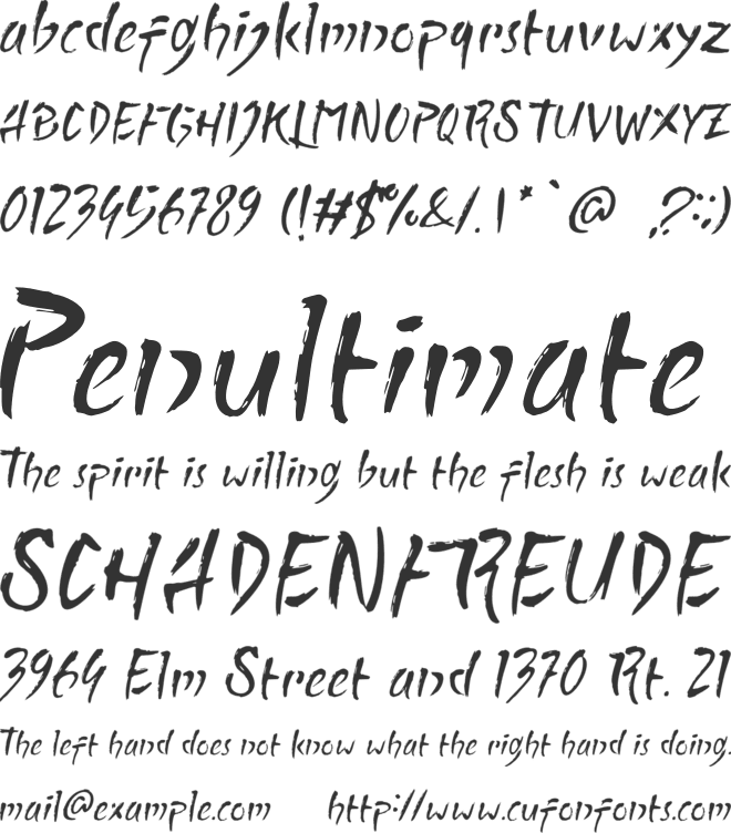 Sekaiwo font preview