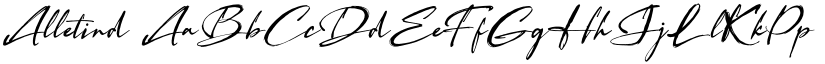 Alletind font