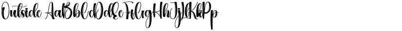 Outside font