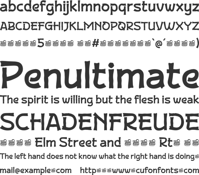 Jeru Konta Trial font preview