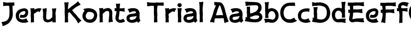 Jeru Konta Trial font