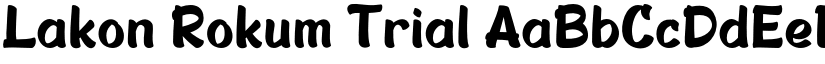 Lakon Rokum Trial font