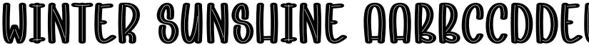 Winter Sunshine font