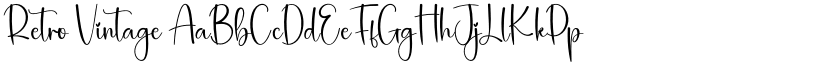 Retro Vintage font
